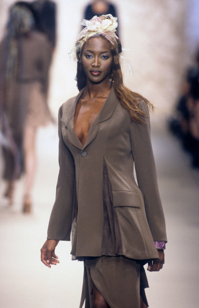 Naomi Campbell on the runway