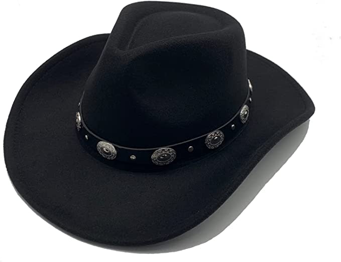 Willheoy Cowboy Hat for Men Women Western Cowgirl Hats Felt Fedora Hat Cowboy Costume. (Photo by Amazon)