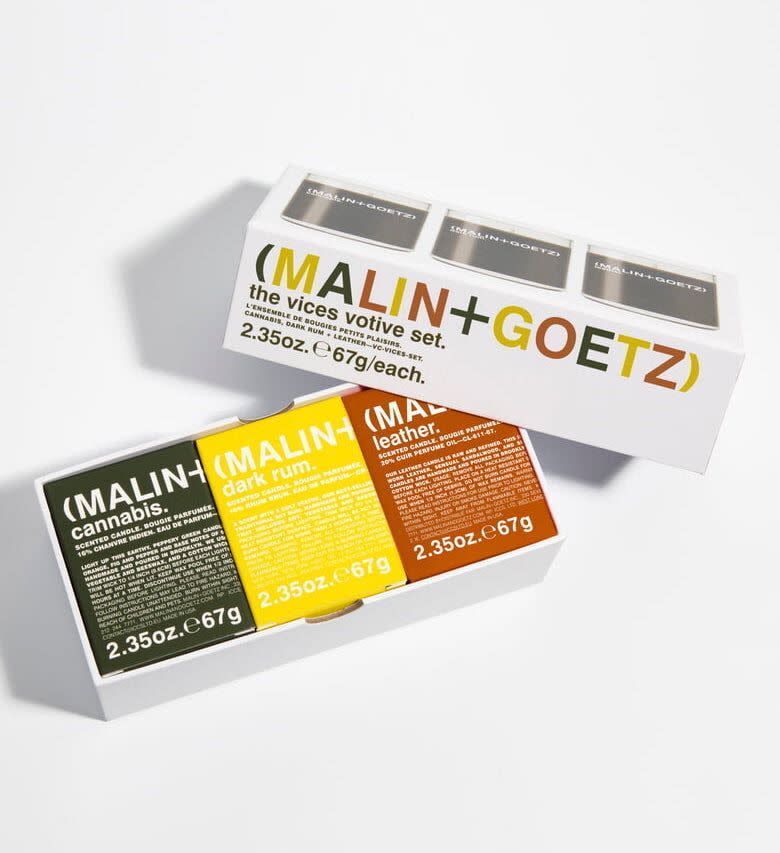 <p><strong>Malin + Goetz</strong></p><p>Nordstrom</p><p><strong>$42.00</strong></p><p>No such thing as too many nice candles. For $42, this set containing 3 of New York-based brand Malin + Goetz's best-selling votives (all of which are in the warm and spicy scent family) happens to be a <em>steal</em>. </p><p>Editor's note: We love all three of these, but Leather happens to be my personal favorite candle of all time. </p>