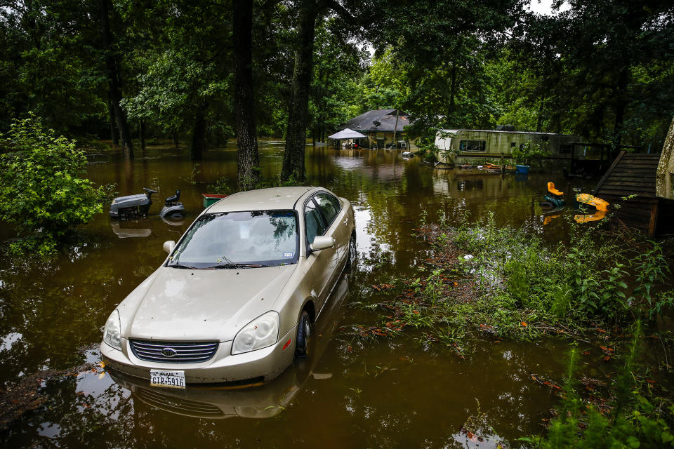 Swollen river feeds Texas flooding