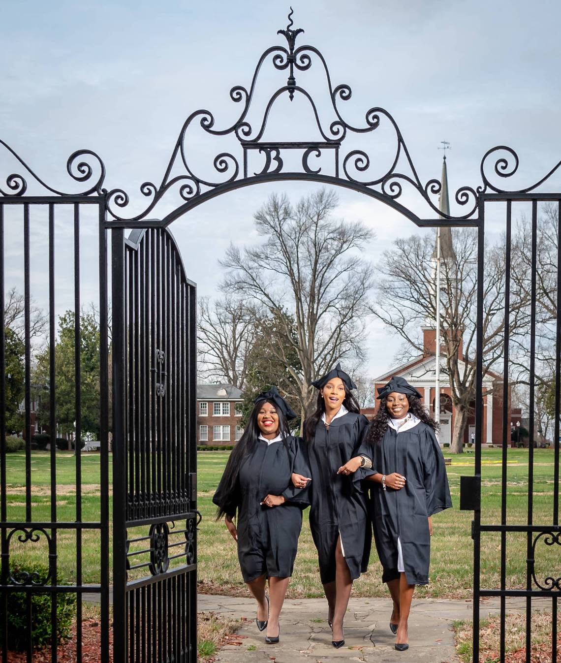 Walking through the Bennett gate is a tradition Bennett College students take part in after graduation.