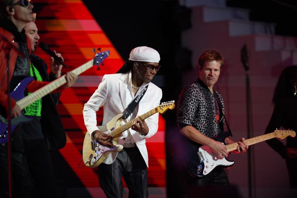 Nile Rodgers with Duran Duran (Gareth Fuller/PA) (PA Wire)