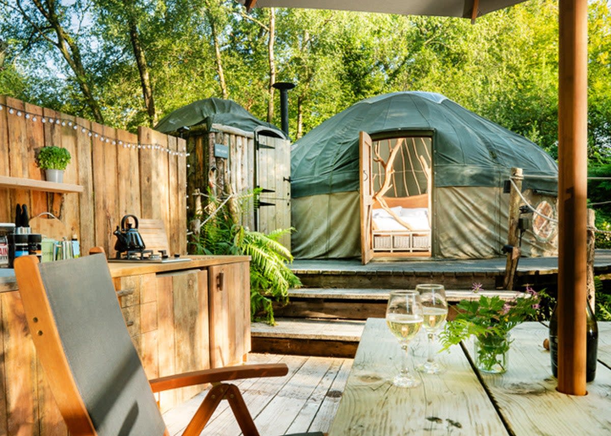 Explore an array of places to stay, from luxury spots to eco pods  (Mallinson’s Woodland Retreat)
