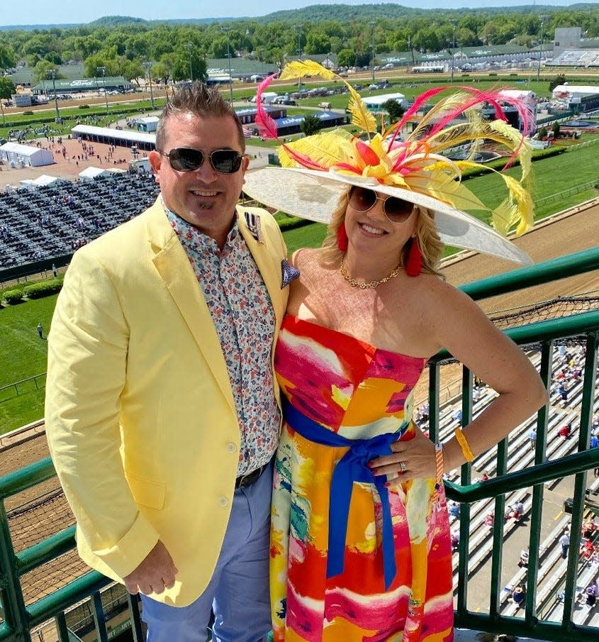 A Derby hat created by Jessica Schickli of Hat Haven Millinery