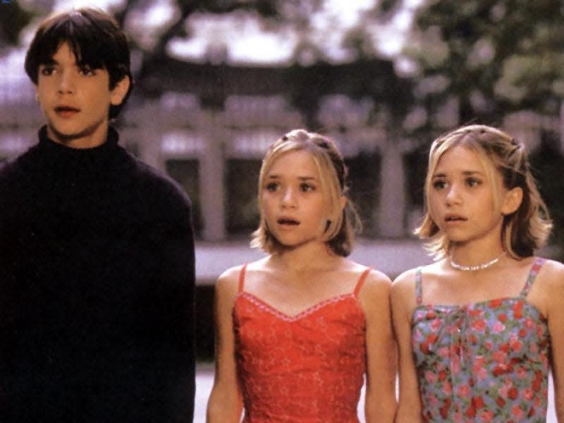 Mary-Kate and Ashley Olsen in "Passport to Paris" with costar
