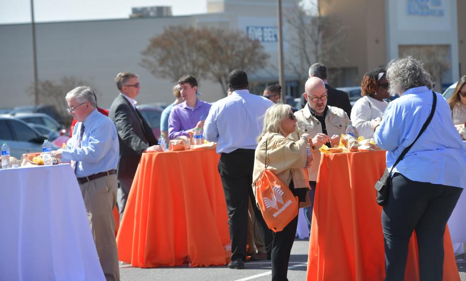 The Whataburger restaurant chain is coming to Spartanburg's east side. The restaurant held a ground breaking event in Spartanburg on March 13, 2024. Guests were given burgers at the end of the event.