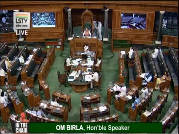 Lok Sabha monsoon session underway. (Picture credit: Lok Sabha TV)