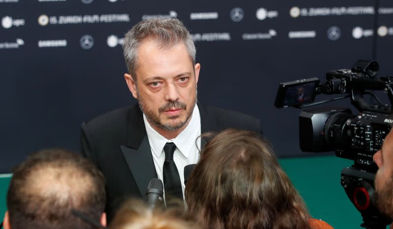 Australian director Andrews arrives at the 15th Zurich Film Festival in Zurich