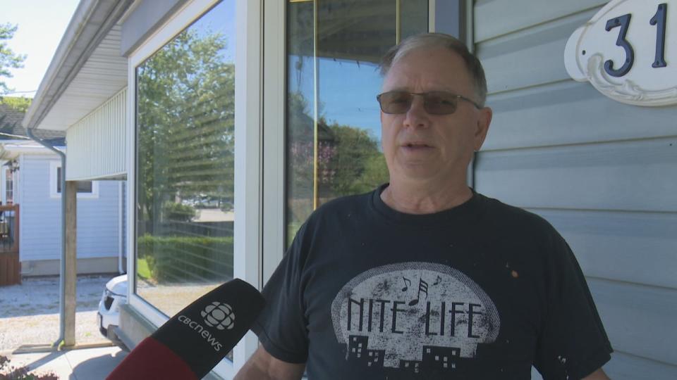 John Rovere lives in Harrow. He said he got a couple inches of water in his basement, but because of a sump pump with a back-up battery, is able to repair the minimal damage himself. 