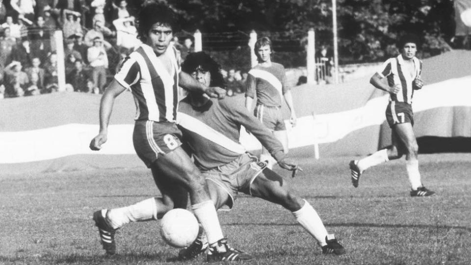 Maradona en 1978 con Argentinos Juniors.