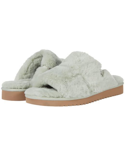 <p><strong>Koolaburra by UGG</strong></p><p>amazon.com</p><p><strong>$44.95</strong></p><p><a href="https://www.amazon.com/dp/B08B3K6NN4?tag=syn-yahoo-20&ascsubtag=%5Bartid%7C10050.g.38337174%5Bsrc%7Cyahoo-us" rel="nofollow noopener" target="_blank" data-ylk="slk:Shop Now;elm:context_link;itc:0;sec:content-canvas" class="link ">Shop Now</a></p><p>Whether you buy it for yourself or as a gift, these slippers will never go out of style. </p>