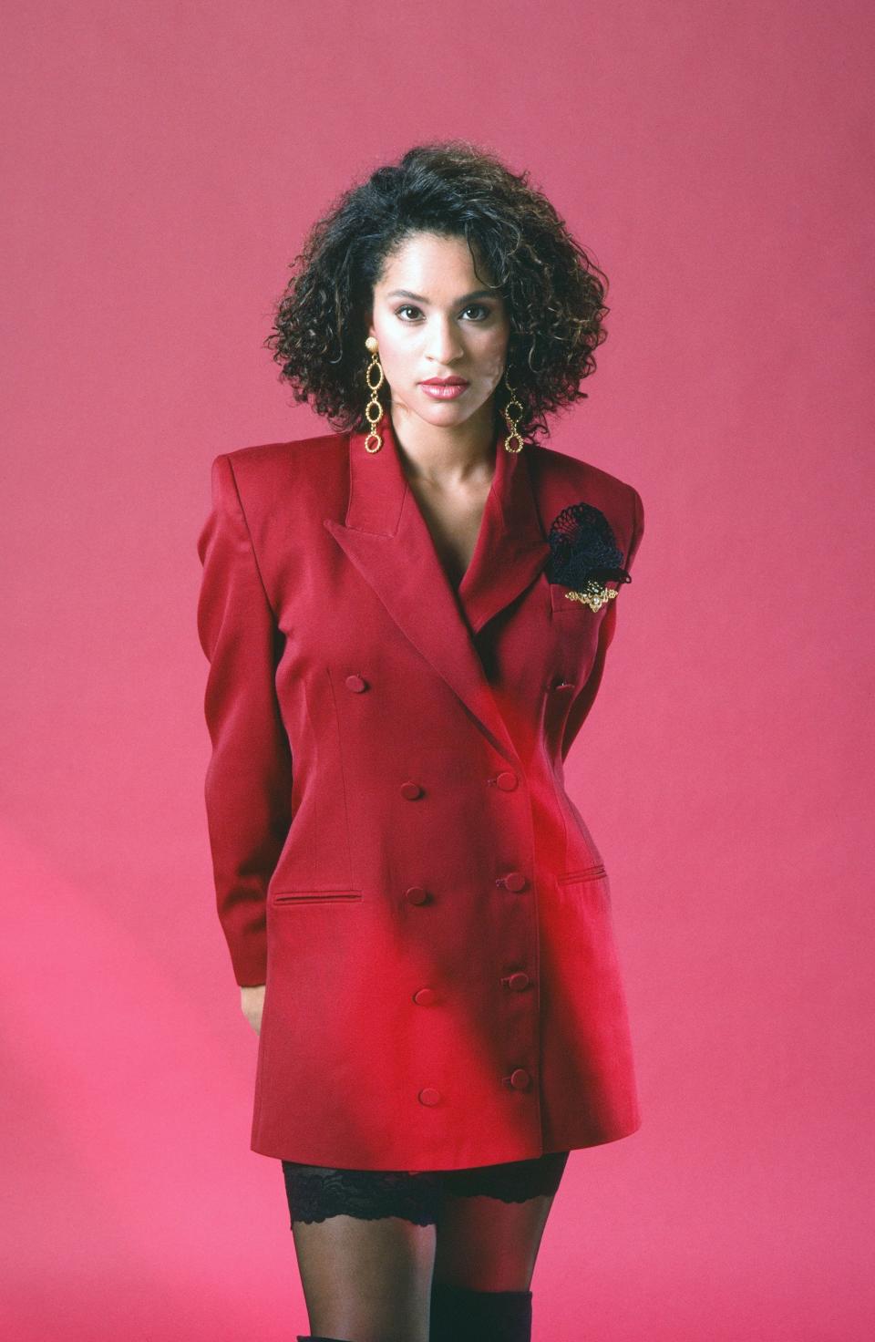 THE FRESH PRINCE OF BEL-AIR -- Season 1 -- Pictured: Karyn Parsons as Hilary Banks -- (Photo by: Gary Null/NBCU Photo Bank via Getty Images)