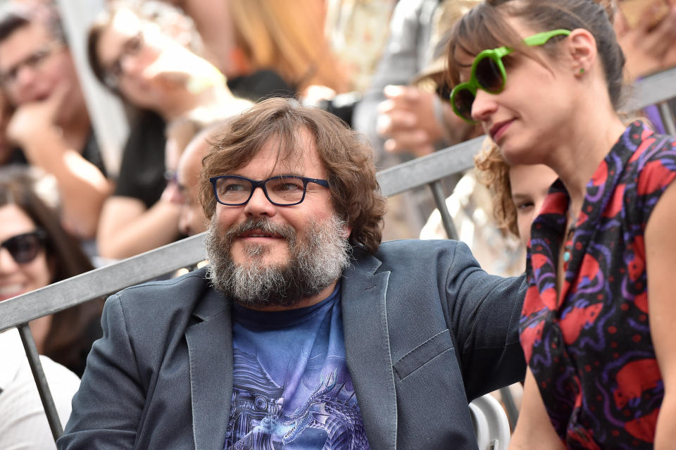 Jack Black and wife Tanya Haden. (Photo: Axelle/Bauer-Griffin via Getty Images)