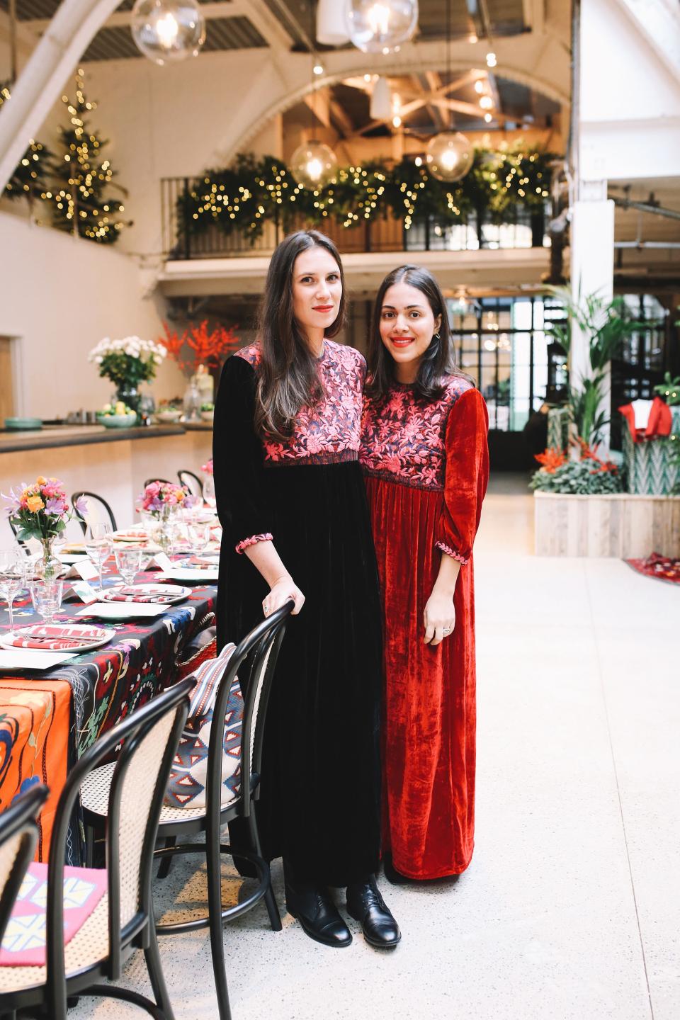 Tatiana Santo Domingo and Dana Alikhani at the Muzungu Sisters lunch at Wild by Tart