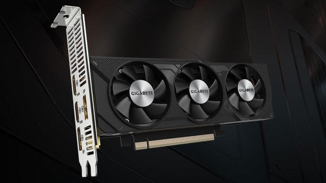 Gigabyte launches GeForce RTX 4060 low profile GPU with three fans