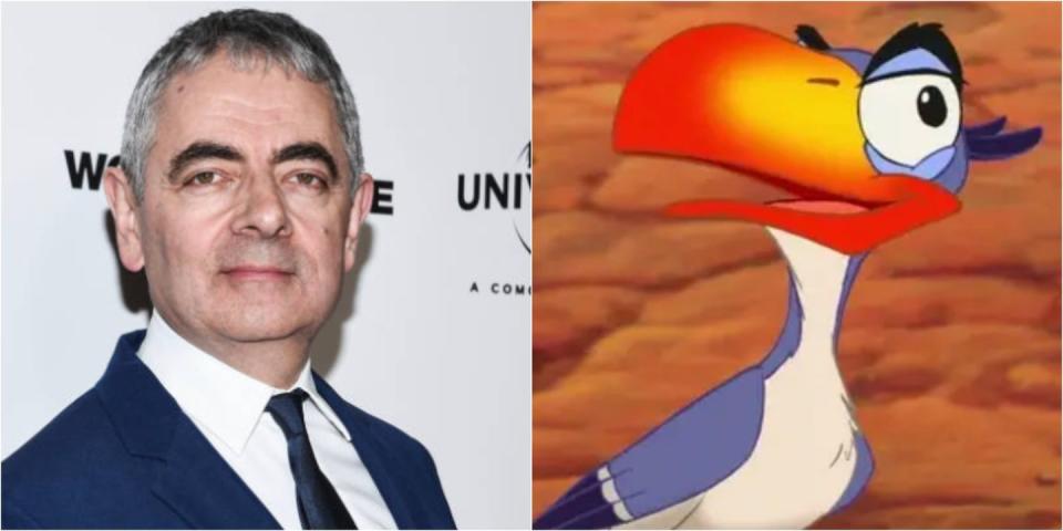 <p>Yes, the man who brought us Mr. Bean also voiced Mufasa's right-hand bird Zazu in the incredibly iconic 1994 film. But FYI, he didn't do the singing. <a href="https://www.imdb.com/name/nm0071818/" rel="nofollow noopener" target="_blank" data-ylk="slk:Jeff Bennett;elm:context_link;itc:0;sec:content-canvas" class="link ">Jeff Bennett</a> stepped in to fill that space and give us the "Morning Report."</p>