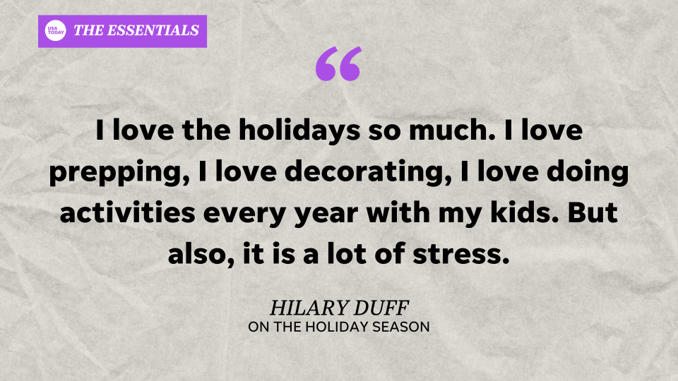 Hilary Duff is all about the holiday season. The actor, singer and businesswoman shares how she balances career and family.