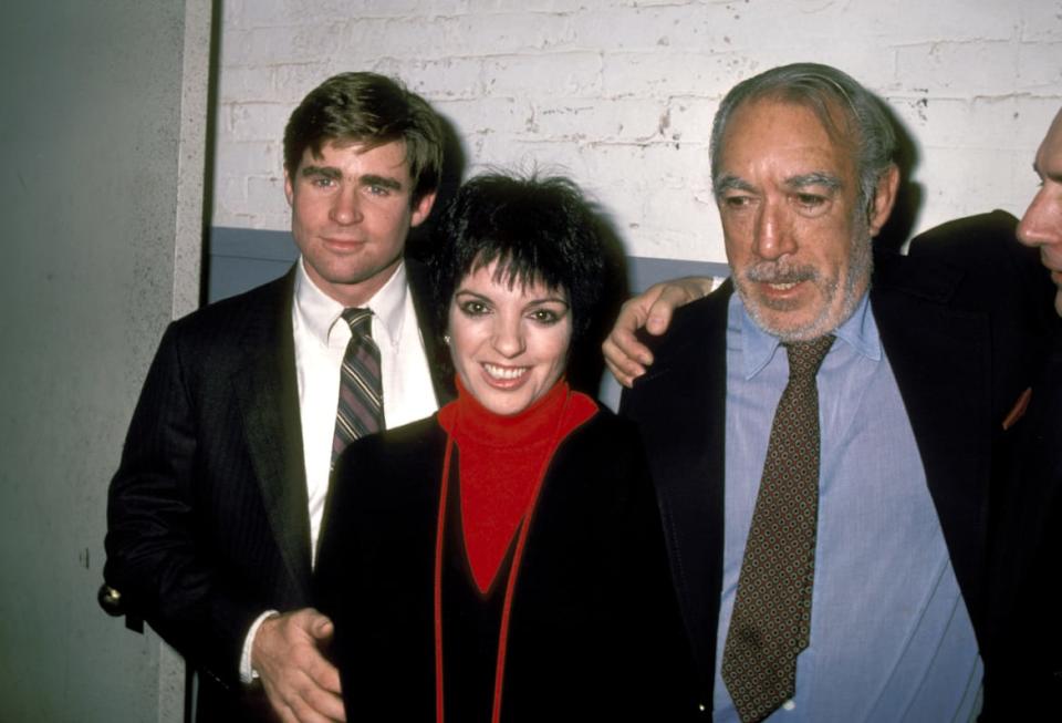 <div class="inline-image__caption"><p>Treat Williams, Liza Minnelli, and Anthony Quinn during the opening night of “Some Men Need Help.”</p></div> <div class="inline-image__credit">Ron Galella via Getty</div>
