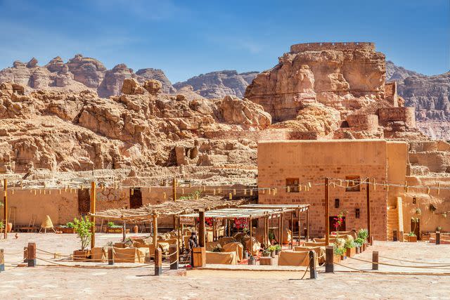 <p>Vadim_Nefedov/Getty Images</p> Old town in Alula, Saudi Arabia.