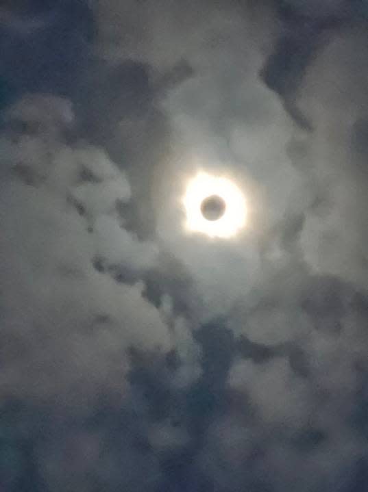 Eclipse seen from Bedford, Texas (Courtesy: Gary Karr)