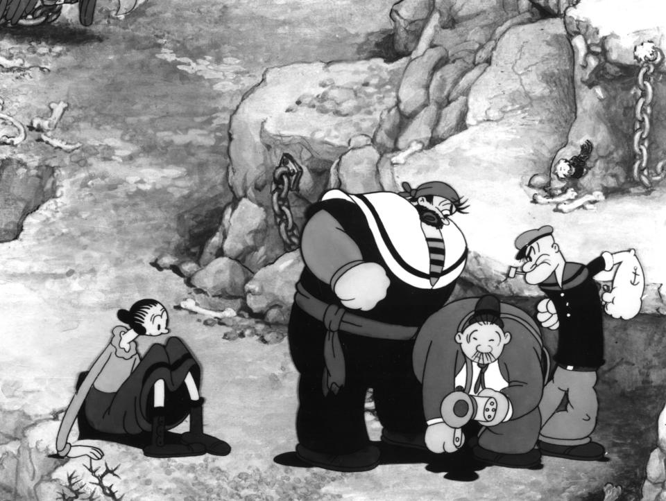 POPEYE THE SAILOR MEETS SINBAD THE SAILOR, Olive Oyl, Bluto, Wimpy, Popeye, 1936