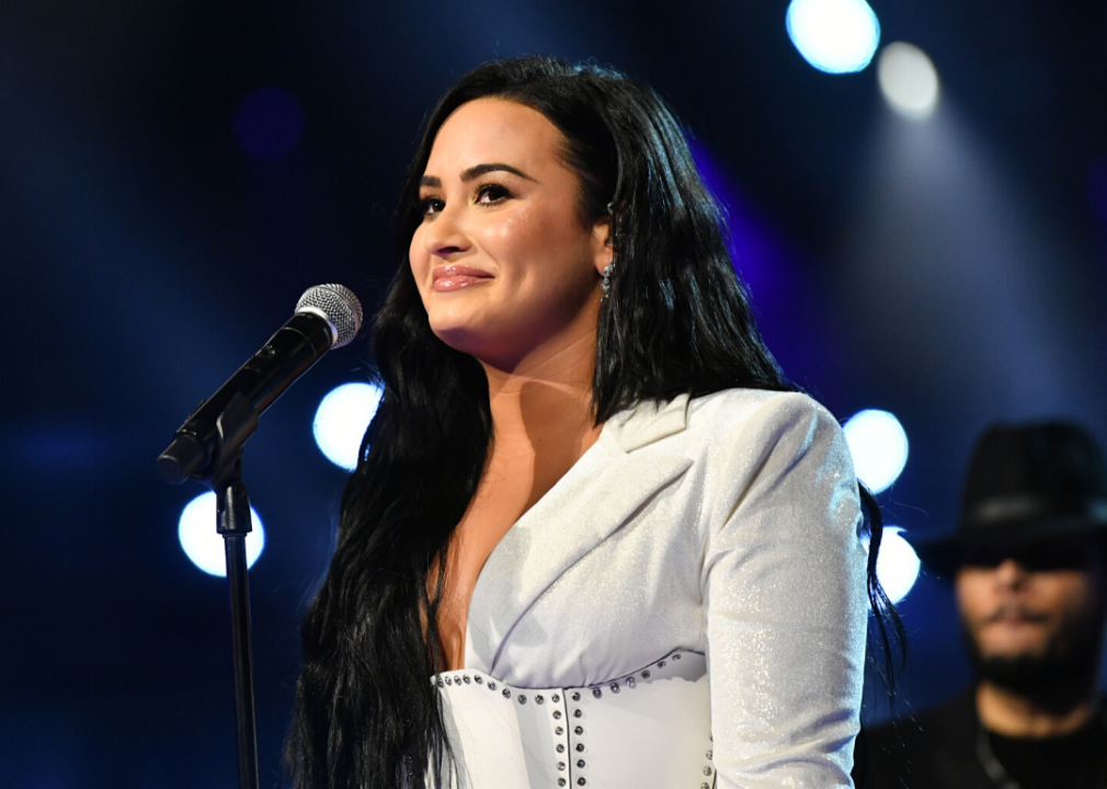 Demi Lovato performs onstage during the 62nd Annual GRAMMY Awards.