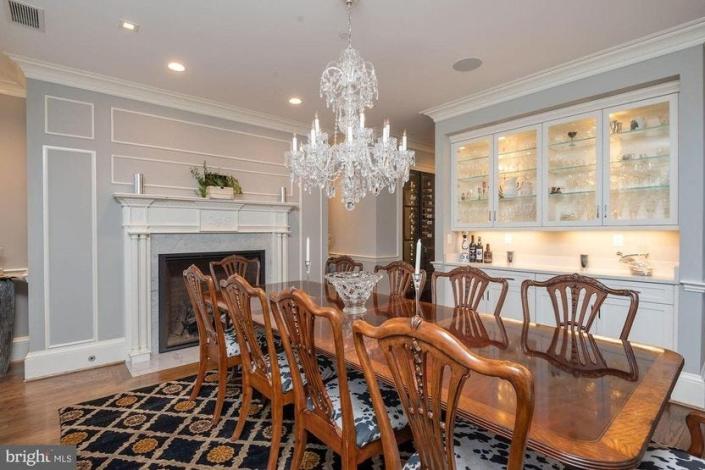 Dining room of Gabe Bankman-Fried's DC townhouse