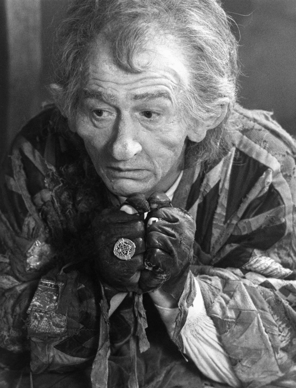 British actor John Hurt reprises his role as the storyteller in an all-new chapter of the 1987 Emmy-winning NBC Family Special “The Storyteller” Oct. 7, 1987. This edition, “Fearnot,” is about a carefree young man whose total lack of fear drives him to seek out terrifying and dangerous creatures just to experience the emotion.  The drama will be telecast Monday, Oct. 26. (AP Photo)