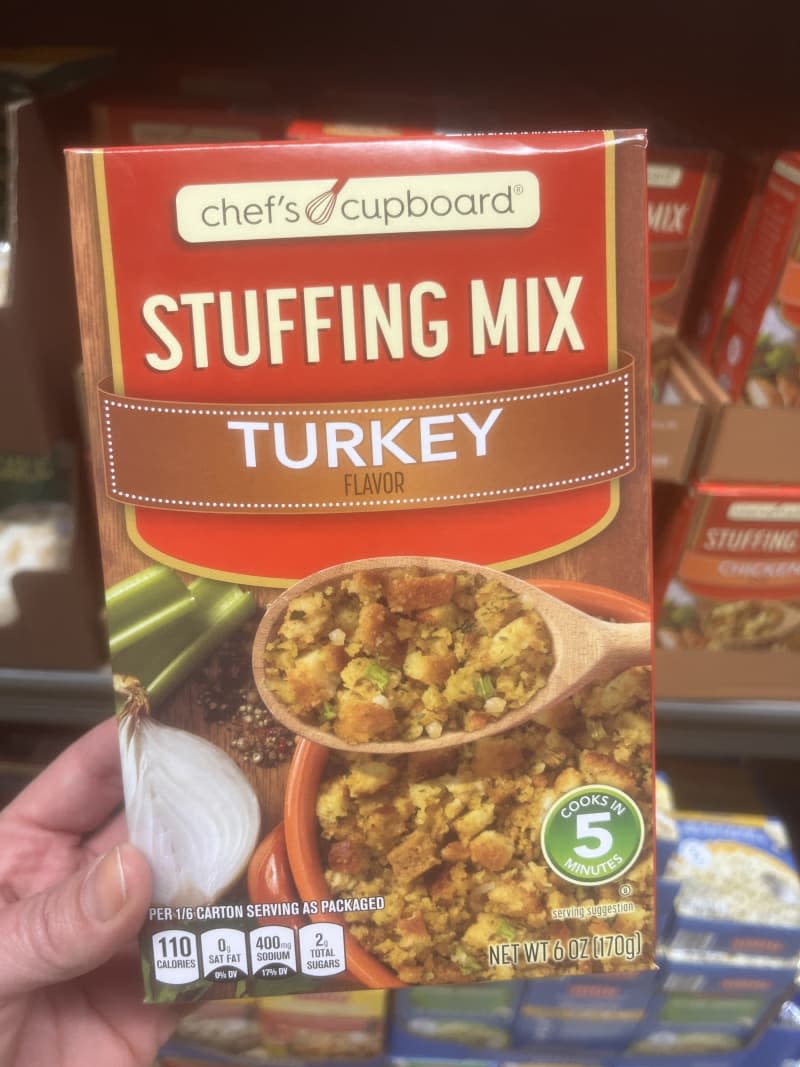 Turkey stuffing mix.