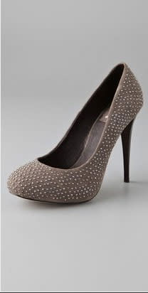 Dolce Vita Trinity Studded Suede Pumps on Hidden Platform - $215.00