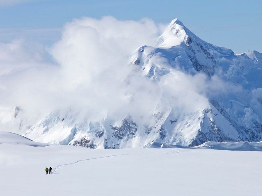 Clouds over Denali National Park.