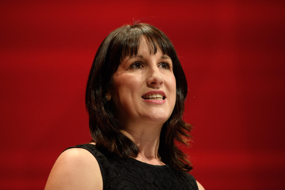 LIVERPOOL, ENGLAND - SEPTEMBER 25:  Labour MP Rachel Reeves leads a tribute to the murdered Labour MP Jo Cox on the first day of the Labour Party Conference in the Exhibition Centre Liverpool on September 25, 2016 in Liverpool, England.  Party leader Jeremy Corbyn will hope to re-unite the party after being re-elected leader yesterday.  (Photo by Leon Neal/Getty Images)