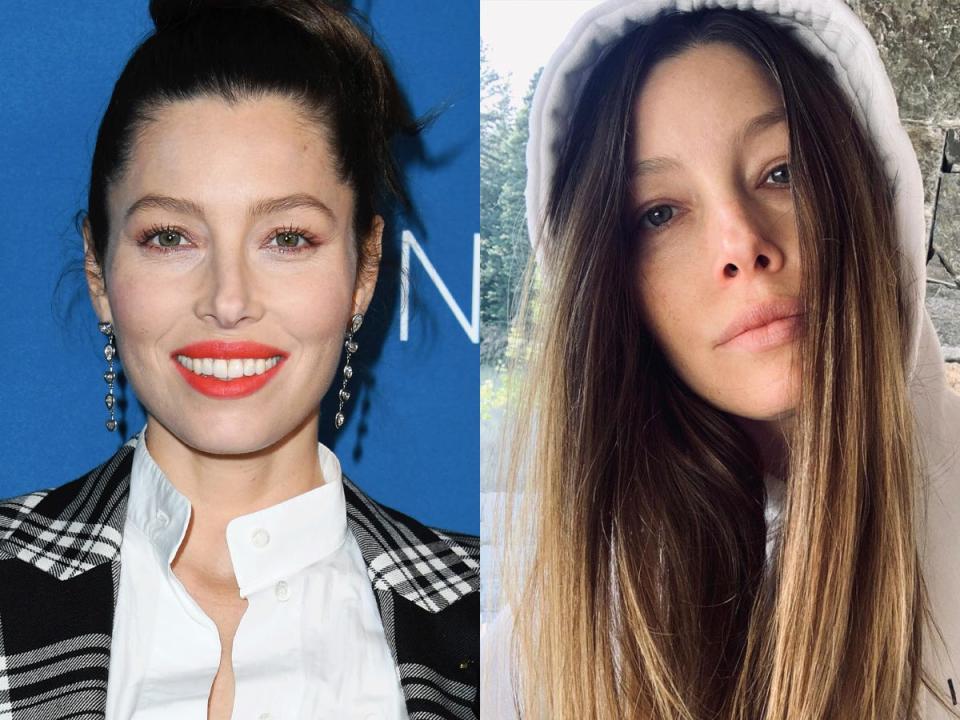 jessica biel no makeup