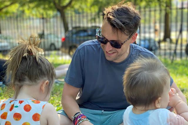 <p>Jazz Charton/Instagram</p> Kieran Culkin with Kinsey and Wilder