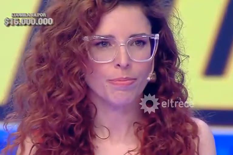 Ludmila no logró el récord del programa (Foto: Captura de video)