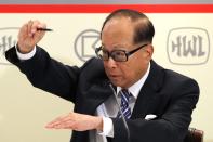 <b>9. Li Ka-shing £16.2bn</b><p>Li Ka-shing has reclaimed his position as Asia’s richest man after Lakshmi Mittal’s fortune collapsed by £6.6bn. The Hutchison Whampoa chairman makes his first return to the Forbes top 10 since 2007.</p>