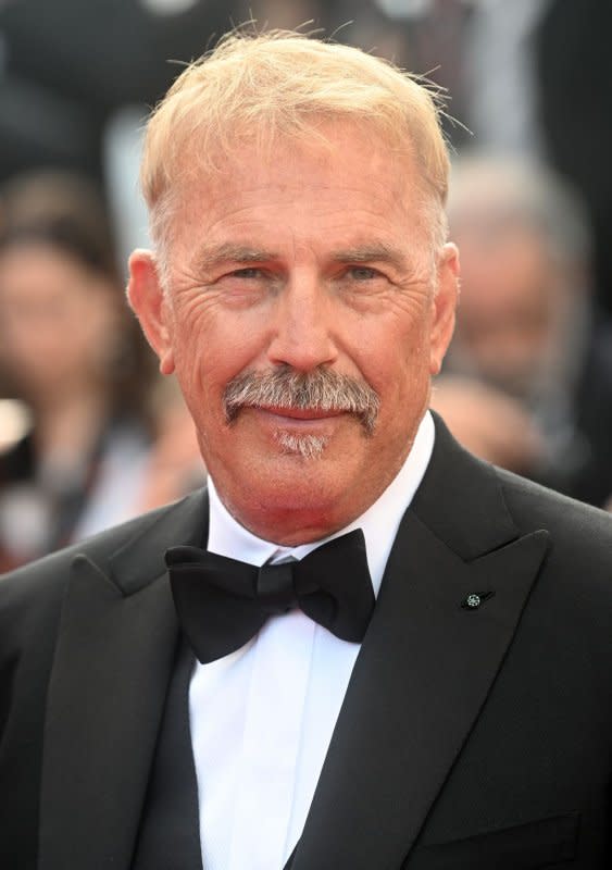 "Yellowstone" star Kevin Costner attends the premiere of his film "Horizon: An American Saga" at the Cannes Film Festival on May 19. File Photo by Rune Hellestad/ UPI