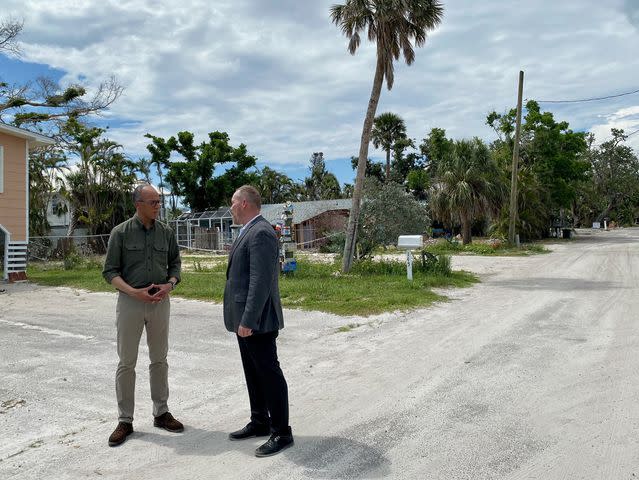 NBC News Lester Holt reporting in Florida for 'NBC Nightly News'