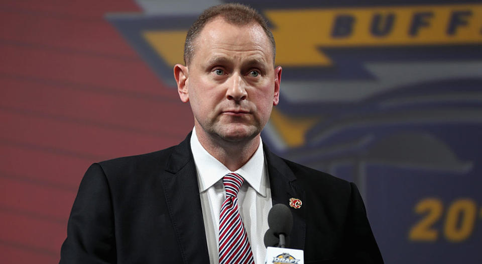 Brad Treliving has made some mistakes, but his job is probably safe. (Getty)