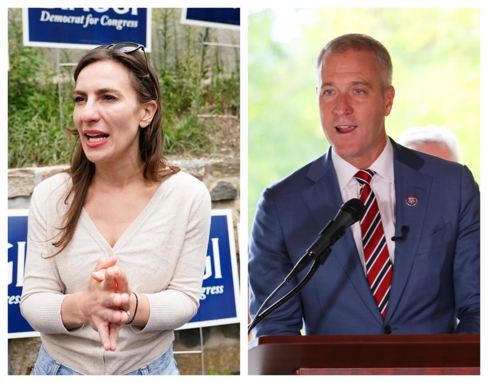 Alessandra Biaggi, Sean Patrick Maloney / Credit: AP Photo/Mary Altaffer, Michael M. Santiago/Getty Images