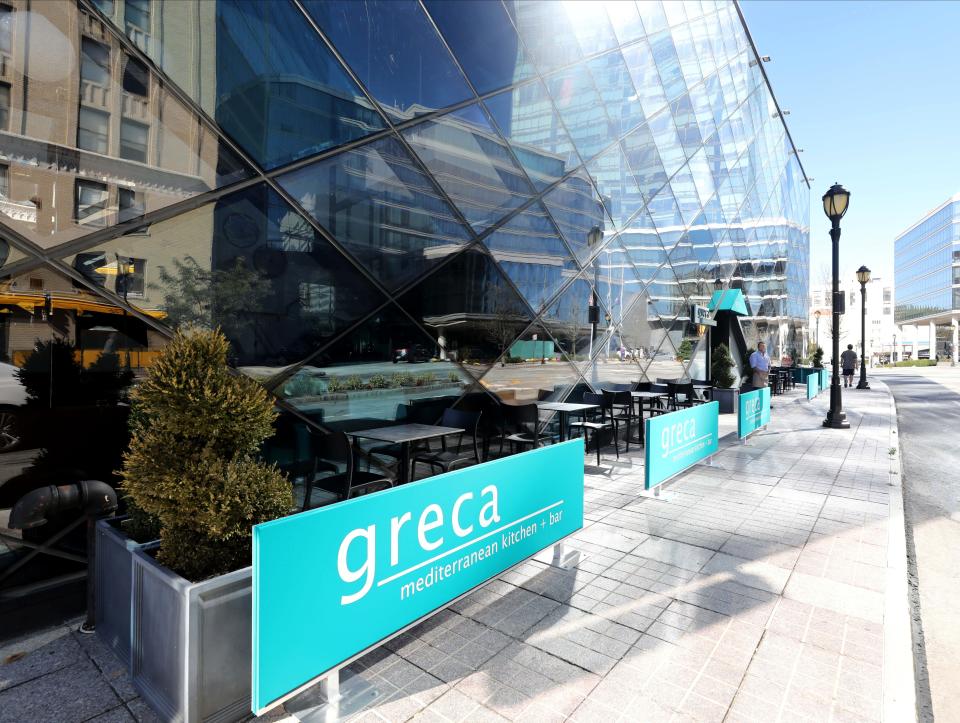 Greca Mediterranean Kitchen and Bar on Main Street in White Plains is one of 20 restaurants participating in the White Plains BID's Restaurant Month, held throughout January. Photographed Oct. 20, 2021.