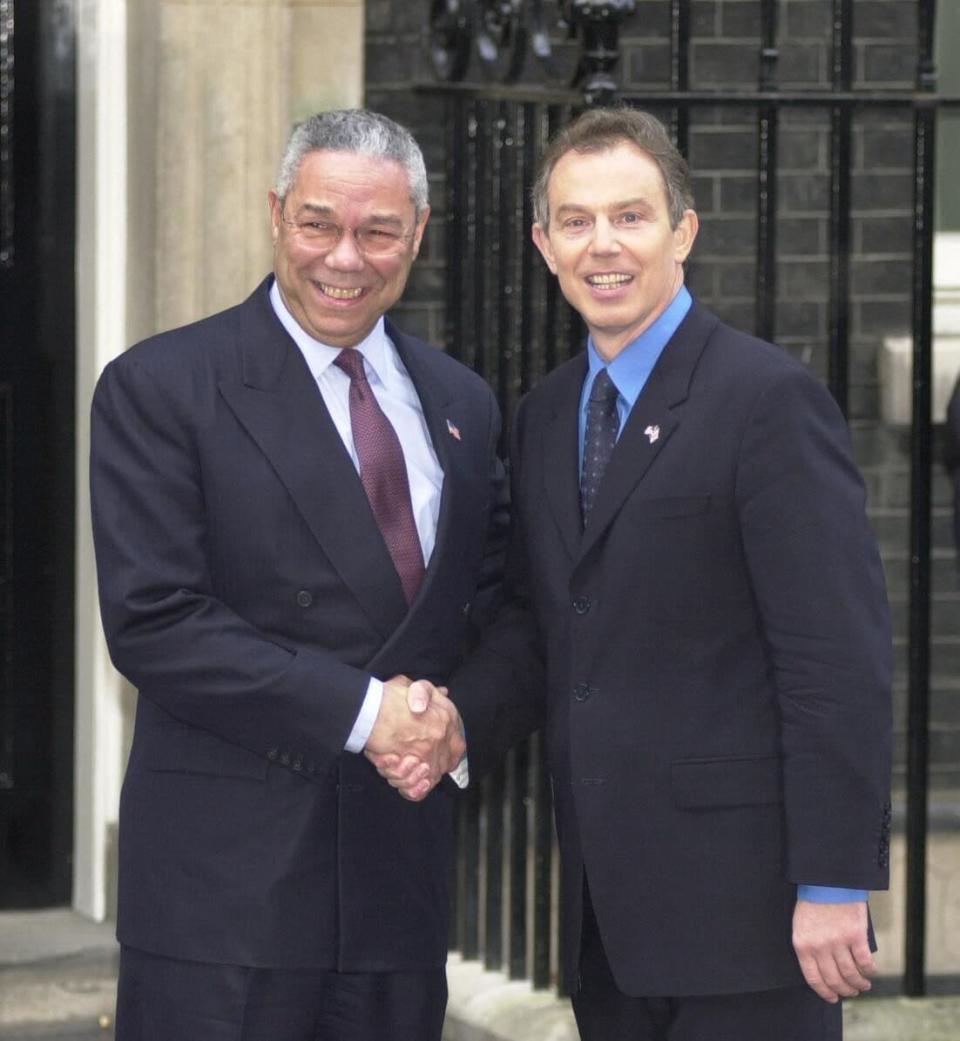 With Prime Minister Tony Blair in 2001 - CLARE KENDALL