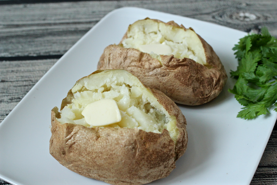 10-Minute Baked Potatoes from Family Food On The Table