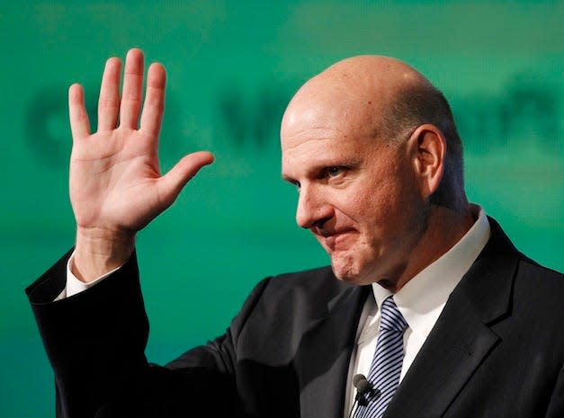 Pete Ballmer, dessen Vater der ehemalige Microsoft-CEO Steve Ballmer ist (hier im Bild), sprach offen über seine Erziehung. - Copyright: REUTERS/Lee Jae-Won