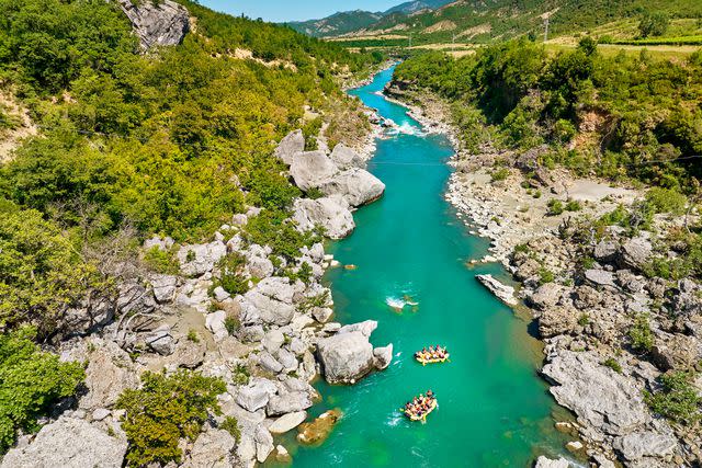 <p>Photomecan/Alamy</p> Albania's Vjosa River.