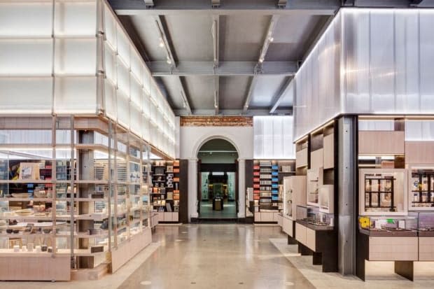 The V&A Shop features several store-in-stores reflective of separate of different exhibitions, all within the Victoria and Albert Museum in London. Photo: Courtesy of the Victoria and Albert Museum