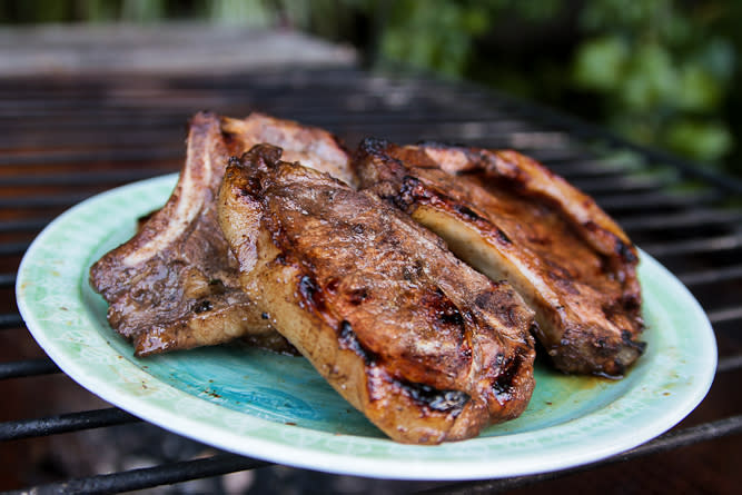 sticky sweet sour pork chops