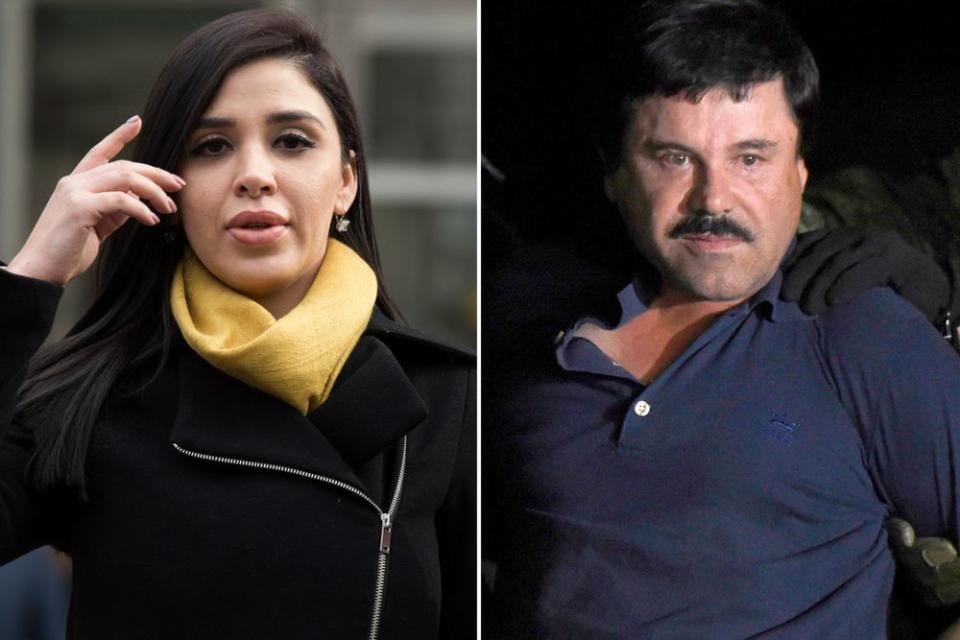 Emma Coronel Aispuro and El Chapo | DON EMMERT/Getty Images; ALFREDO ESTRELLA/Getty Images