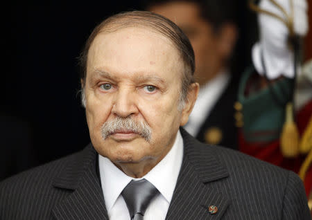 Algeria's President Abdelaziz Bouteflika is seen at the presidential palace in Algiers December 11, 2011. REUTERS/Louafi Larbi/Files