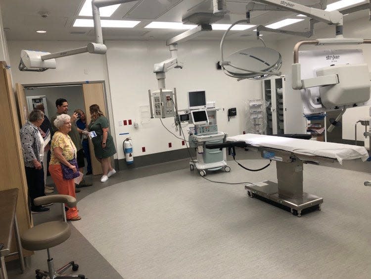 One of eight operating rooms in the new South Florida Baptist Hospital in Plant City, which is scheduled to open in mid-May.